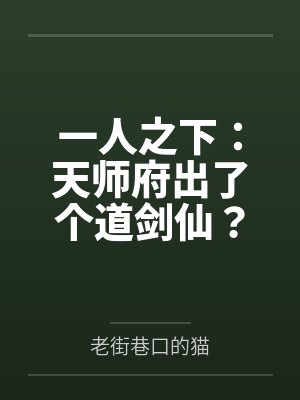 一人之下:天师府出了个道剑仙?封面