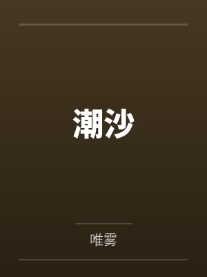 潮沙封面