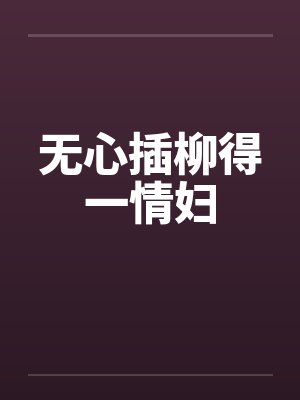 无心插柳得一情妇封面